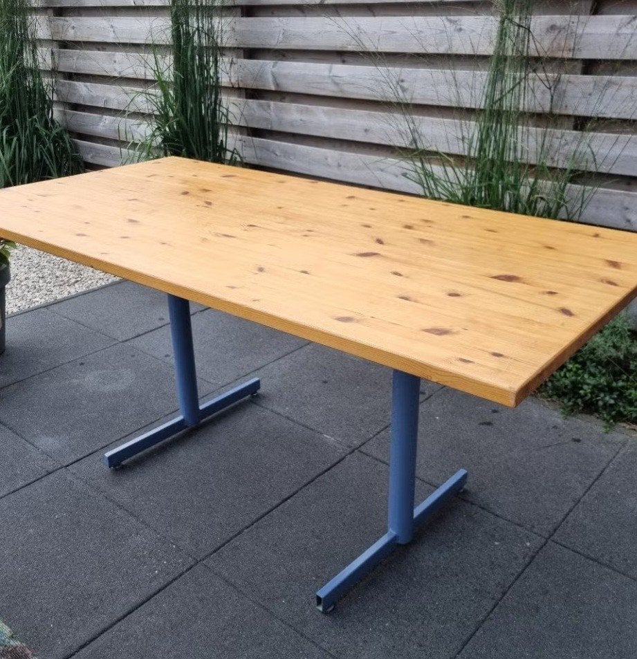 Tafel te gebruiken als eettafel of bureau, Huis en Inrichting, Ophalen, Gebruikt, 50 tot 100 cm, 150 tot 200 cm