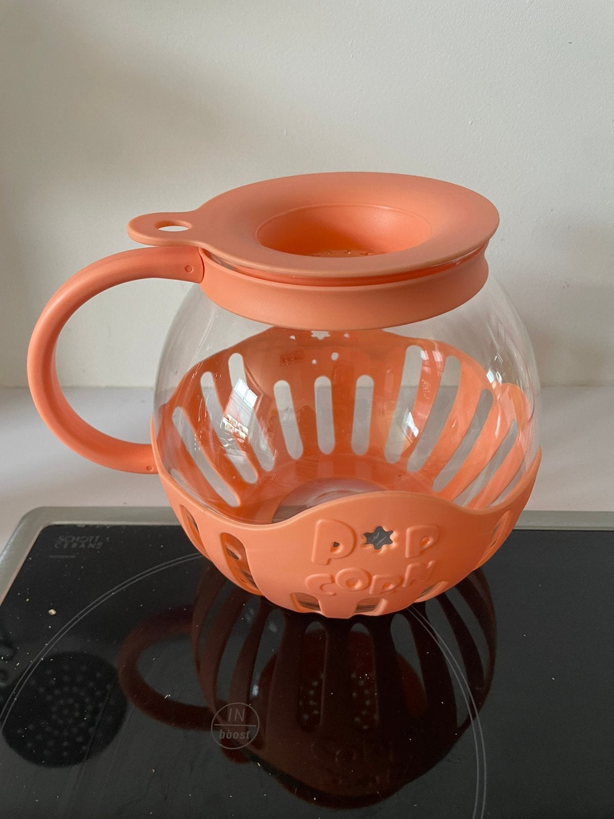 Popcorn maker, Ophalen, Zo goed als nieuw, Roze, Glas