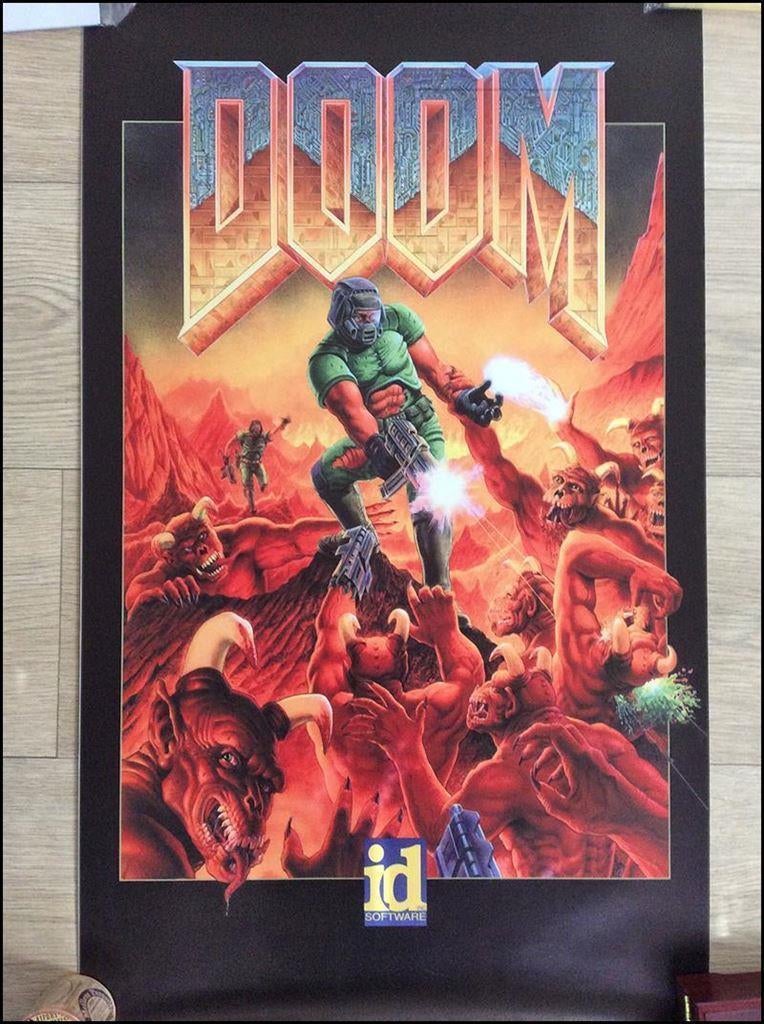 [Grote Poster] DOOM Retro PC Gaming, Spelcomputers en Games, Games | Overige, Shooter, Verzenden, 1 speler, Nieuw