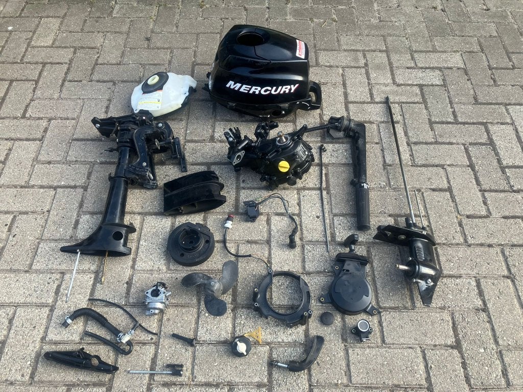 Mercury Mariner 2,5 3,5 pk 4 takt buitenboordmotor onderdele, Ophalen of Verzenden, Gebruikt, Motor en Techniek