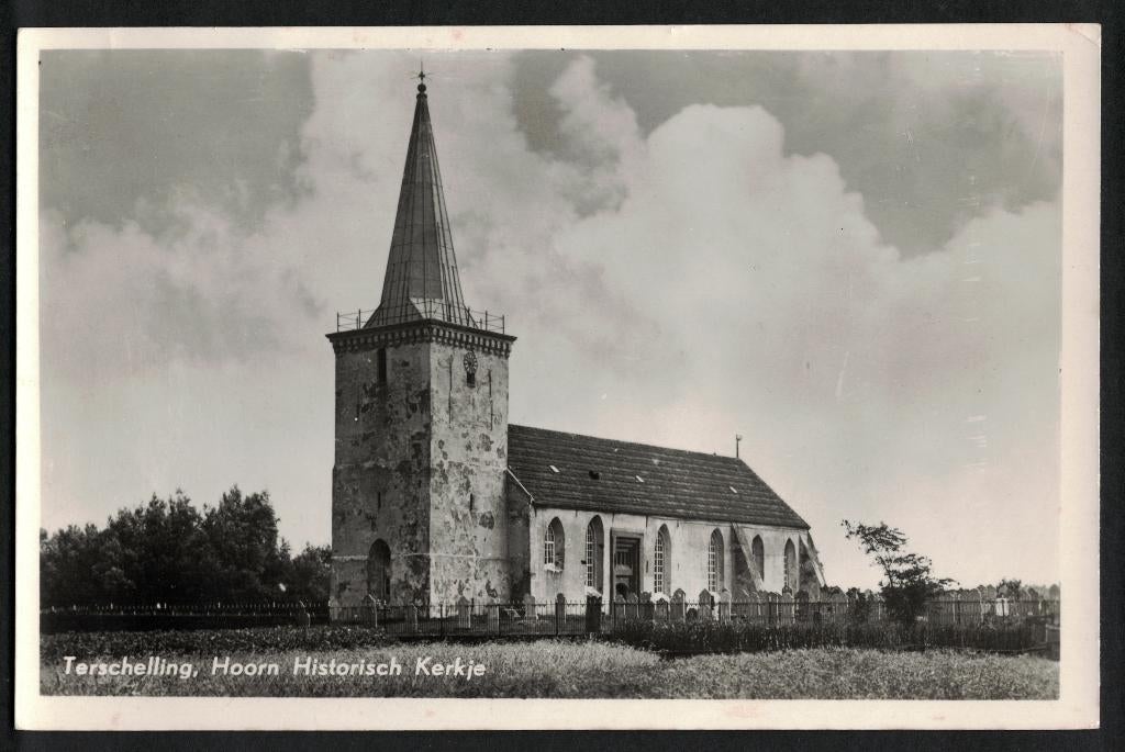 Terschelling, Hoorn Historisch Kerkje. 1960., Ophalen of Verzenden, 1960 tot 1980, Gelopen, Waddeneilanden