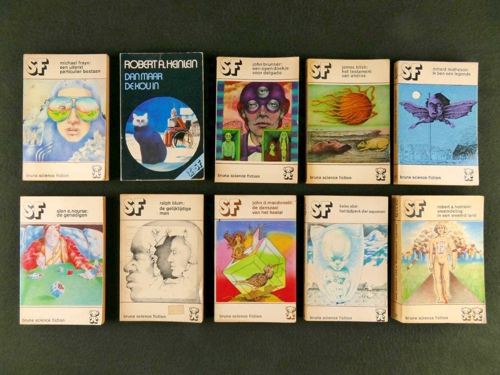 10x Science Fiction boeken van Bruna (1971-1977), Ophalen of Verzenden, Gelezen