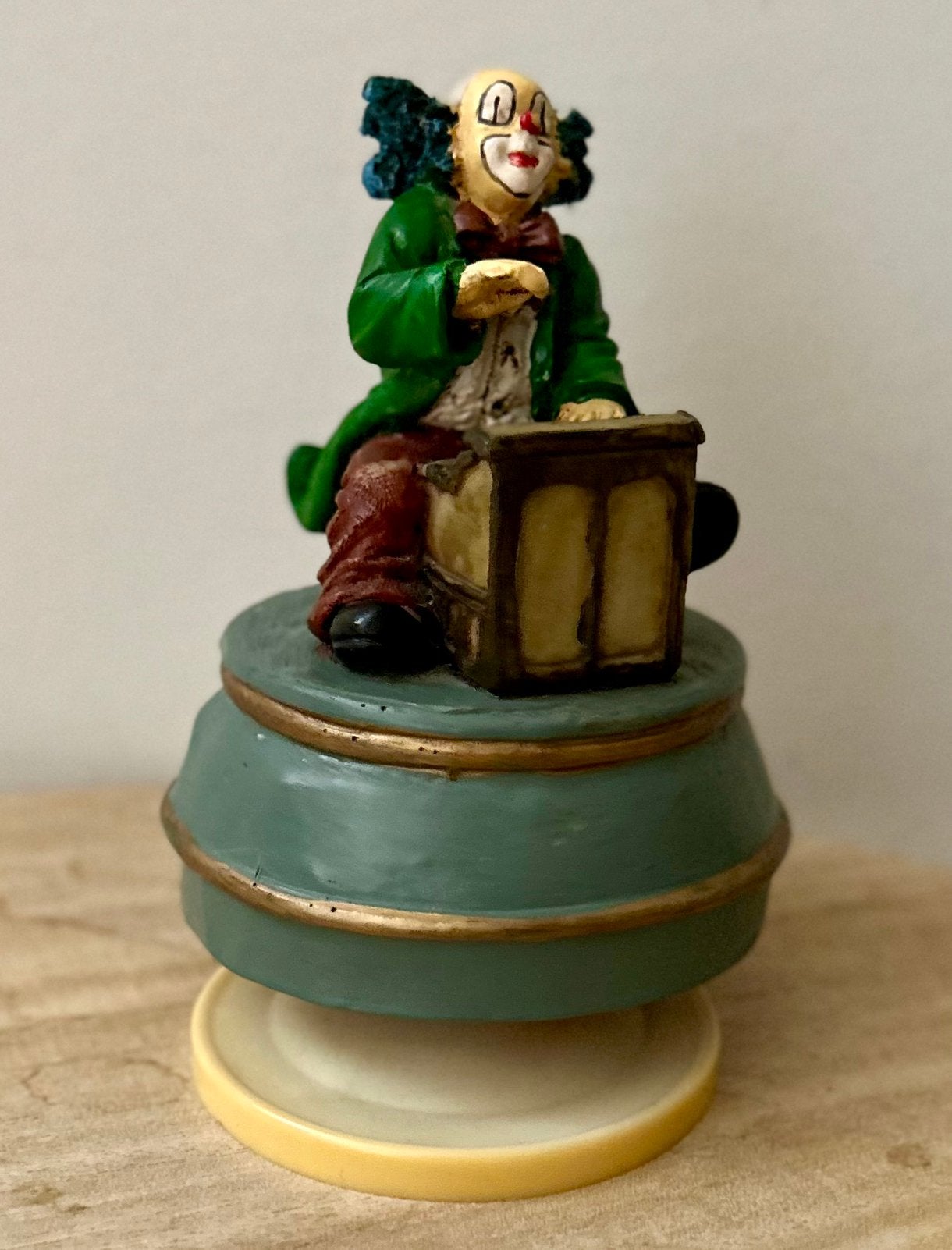 Handgemaakte muziekdoos Gilde clown, Ophalen of Verzenden, Gebruikt