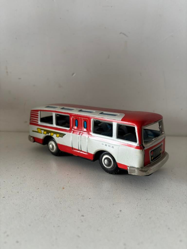 Blikken speelgoed bus, Antiek en Kunst, Antiek | Speelgoed, Verzenden