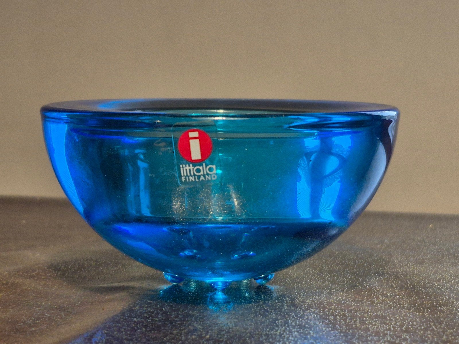 Iittala Ballo waxinelichthouder blauw Fins, Blauw, Waxinelichthouder, Ophalen of Verzenden, 5 cm