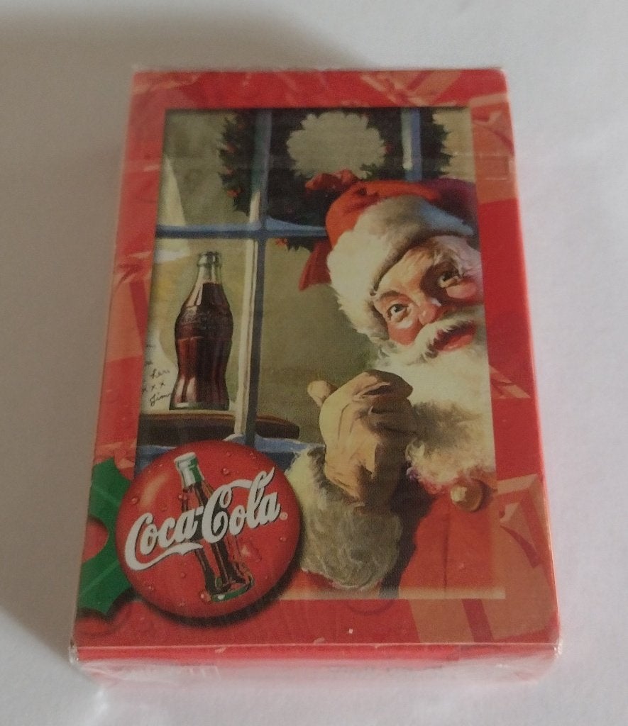 Vintage 90’s Coca-Cola Santa Speelkaarten., Verzamelen, Ophalen of Verzenden, Nieuw, Gebruiksvoorwerp