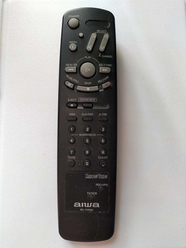 Originele Aiwa RC-7VR04 afstandsbediening voor TV/VCR, Ophalen of Verzenden
