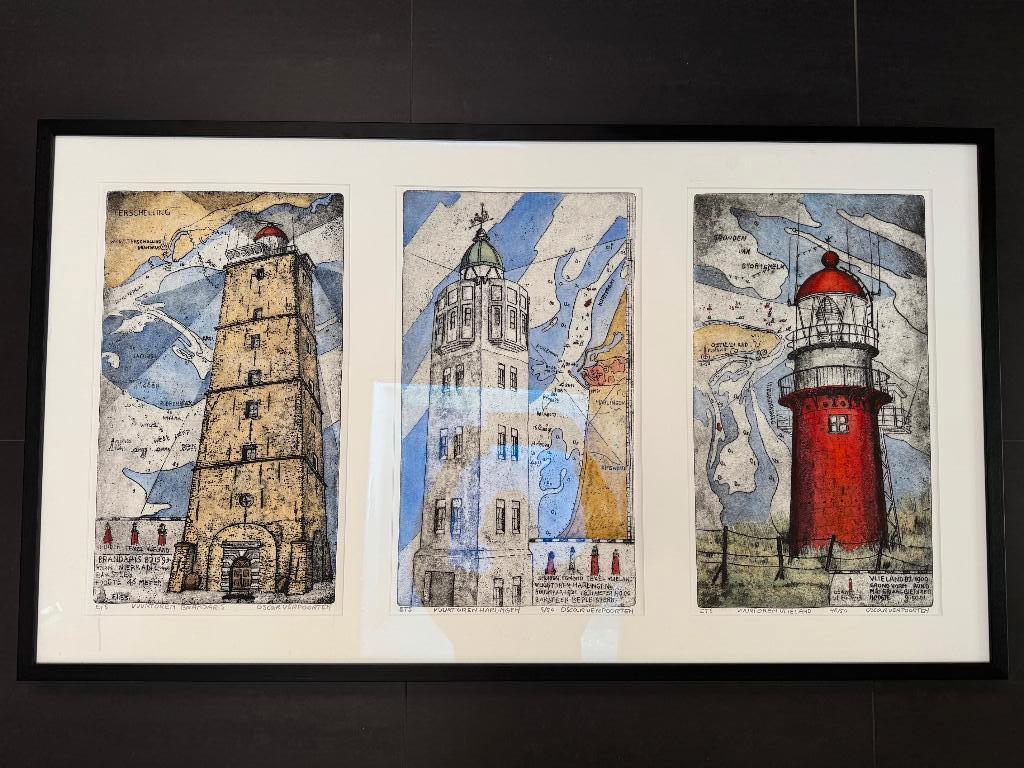 Oscar Verpoorten WB10 ETSEN in verzamelijst, Antiek en Kunst, Kunst | Schilderijen | Klassiek, Ophalen