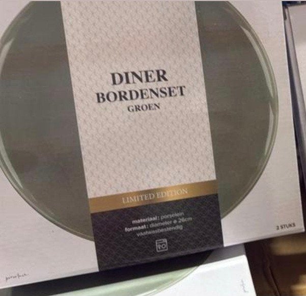 Riverdale Endless groen servies, Ophalen, Zo goed als nieuw
