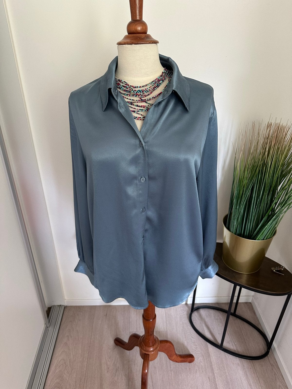 Nieuwe Red Button Satijnen Blouse - Maat M (tm maat 42), Ophalen of Verzenden, Nieuw, Maat 38/40 (M), Blauw