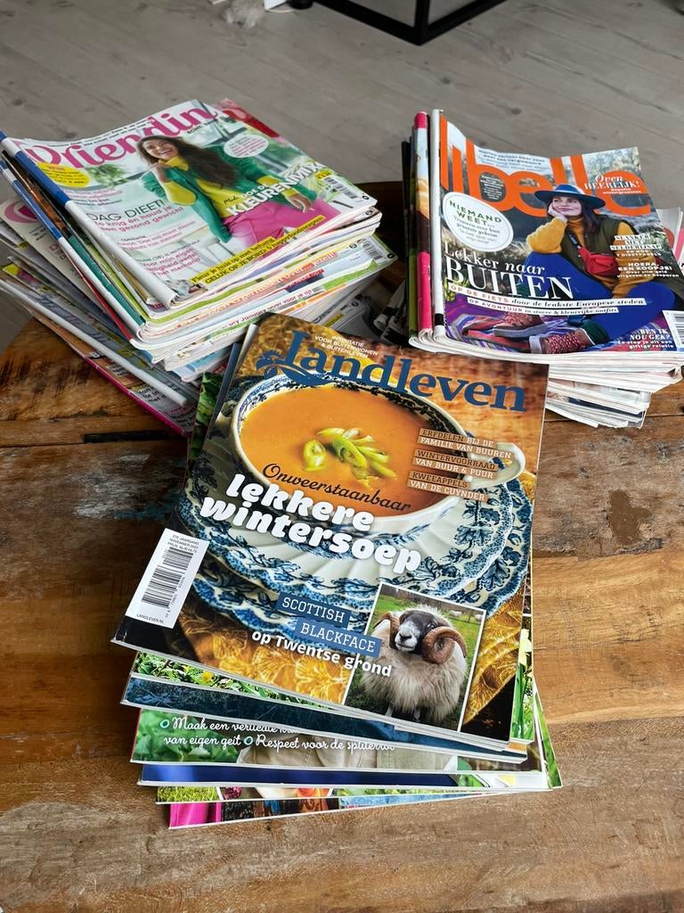 Gratis ophalen oude tijdschriften, Boeken, Tijdschriften en Kranten, Ophalen, Zo goed als nieuw, Damesbladen