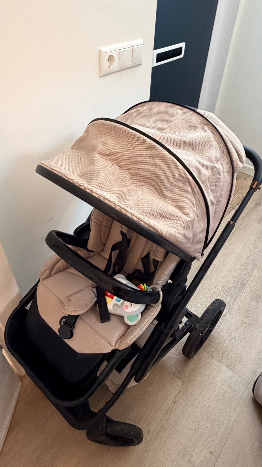 Qute Q-Rider Plus Kinderwagen – Complete set in nette staat!, Zo goed als nieuw, Verstelbare duwstang, Ophalen, Kinderwagen