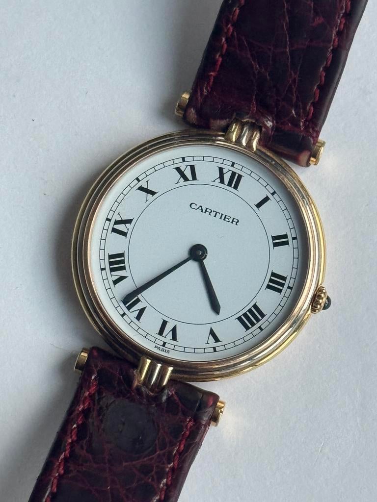 Horloge Cartier Trinity 18k goud- 30mm, Sieraden, Tassen en Uiterlijk, Horloges | Dames, Ophalen of Verzenden, Zo goed als nieuw