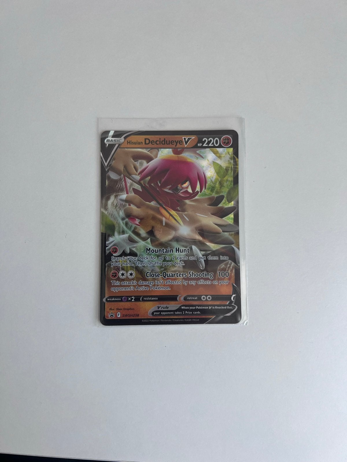 Hisuian Decidueye V  SWSH238, Ophalen of Verzenden, Zo goed als nieuw, Losse kaart