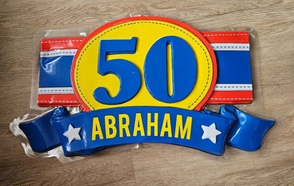 Abraham 50 jaar feestversiering, Onbekend, Nieuw, Abraham of Sarah, Onbekend
