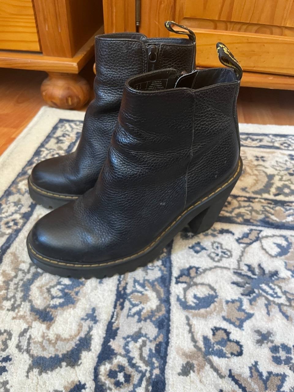 Dr. Martens hoge magdalena platform 38, Ophalen of Verzenden, Gedragen, Zwart, Schoenen met hoge hakken