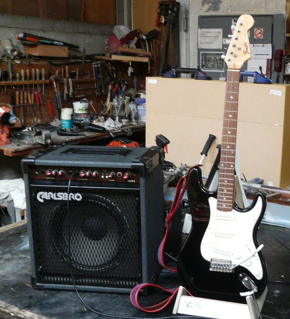 strat met versterker, Muziek en Instrumenten, Ophalen, Gebruikt, Elektrische gitaar