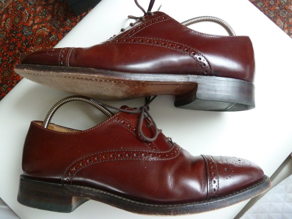 Loake England luxe Budapester brogue veterschoen, 'Oban', 39, Bruin, Verzenden, Zo goed als nieuw, LOAKE ENGLAND