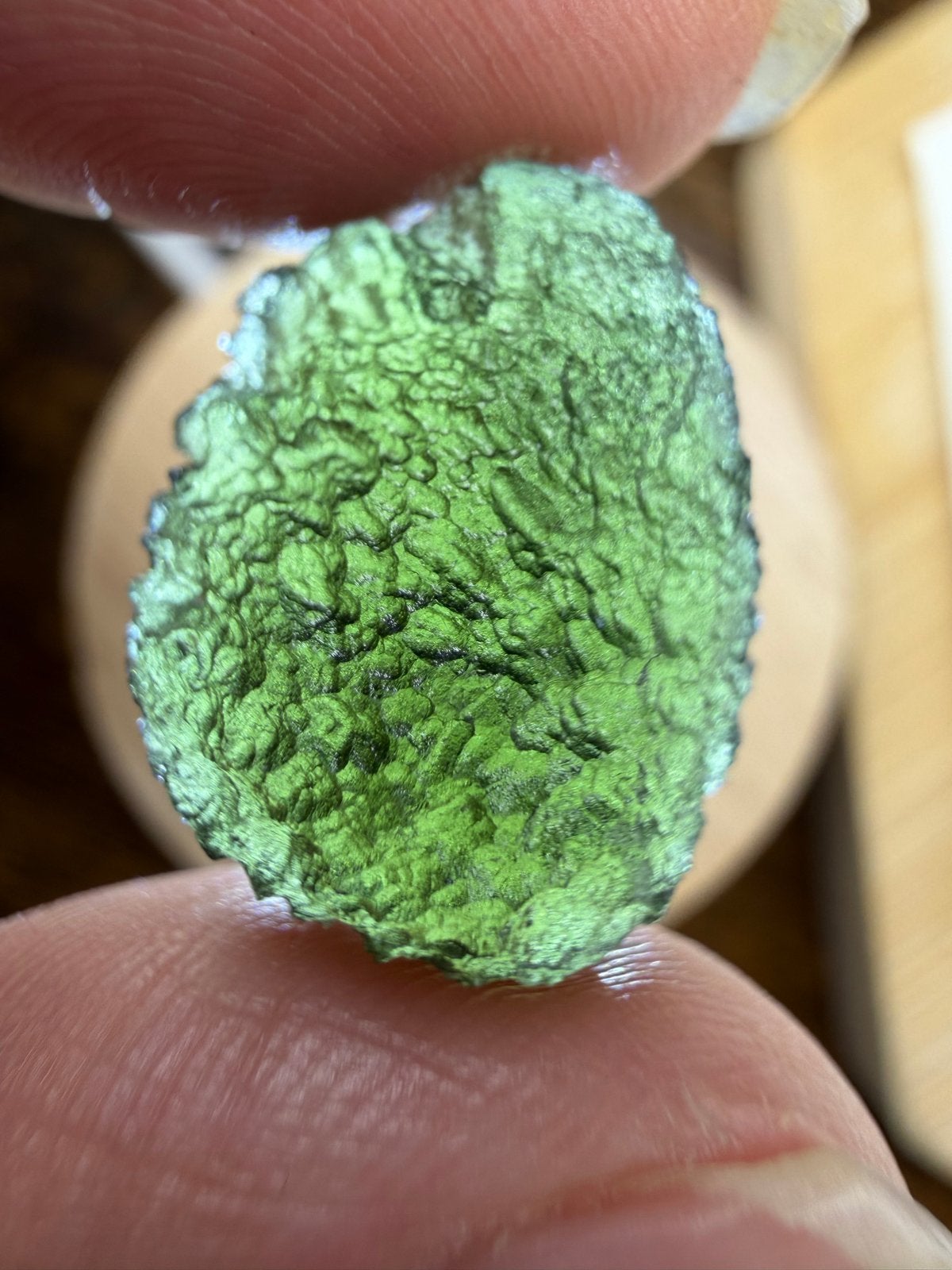 3.78g Moldaviet - Natuurlijke Tektiet uit Tsjechië, Ophalen of Verzenden, Nieuw