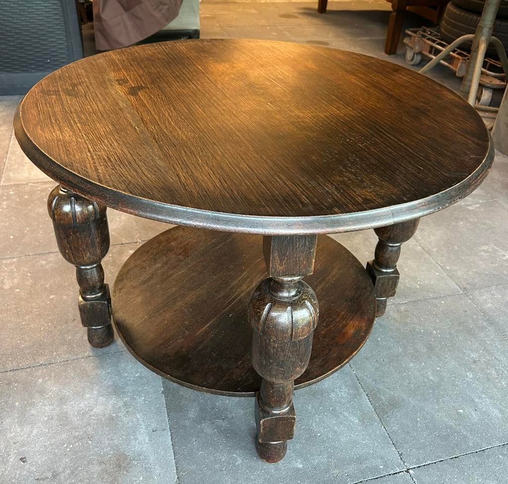 Bijzettafel, 80cm diameter, 56cm hoog, Antiek en Kunst, Ophalen