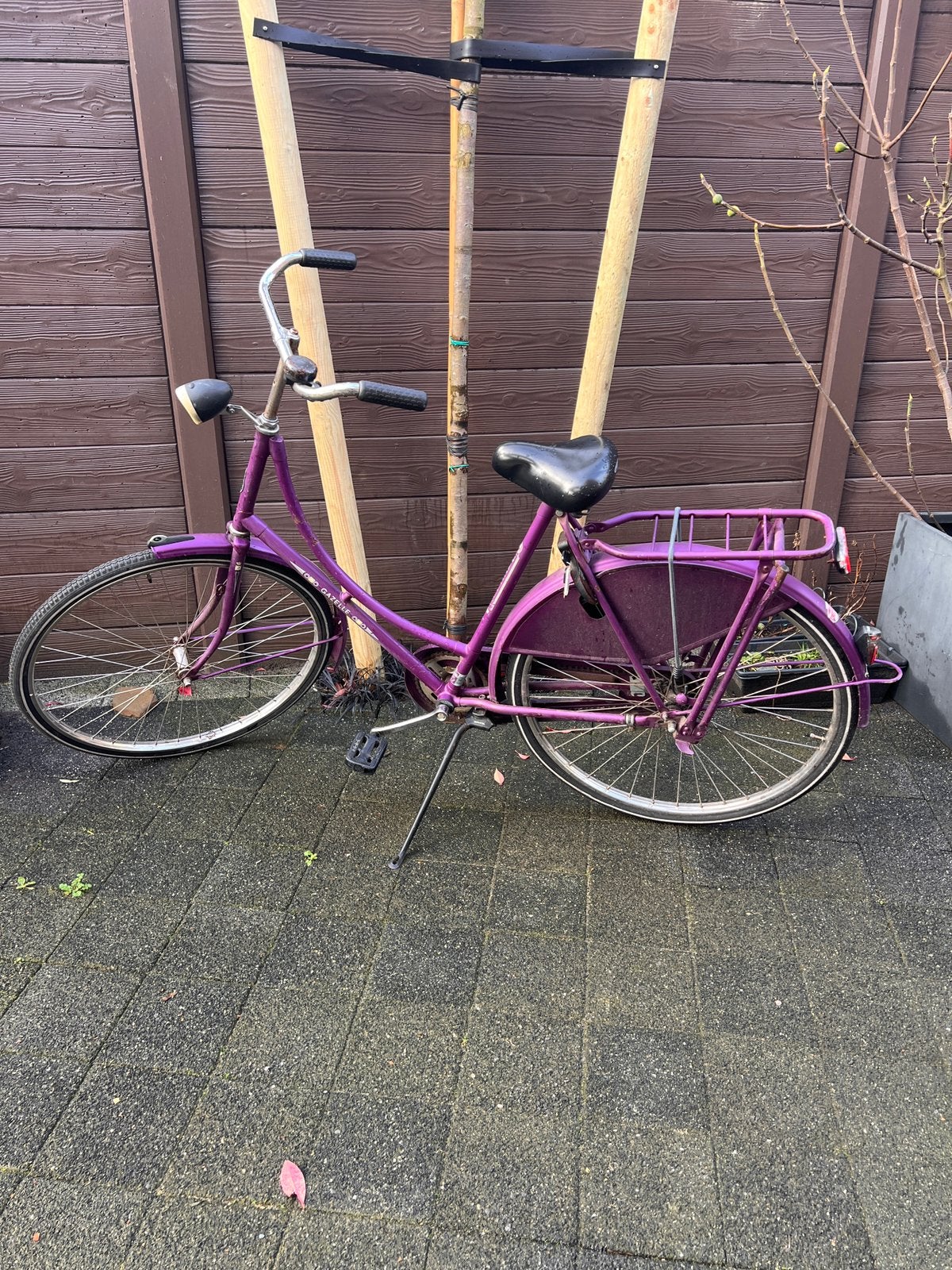 Gazelle rvs groe kinderfiets/kleine damesfiets, Fietsen en Brommers, 56 cm of meer, Ophalen, Gebruikt, Terugtraprem