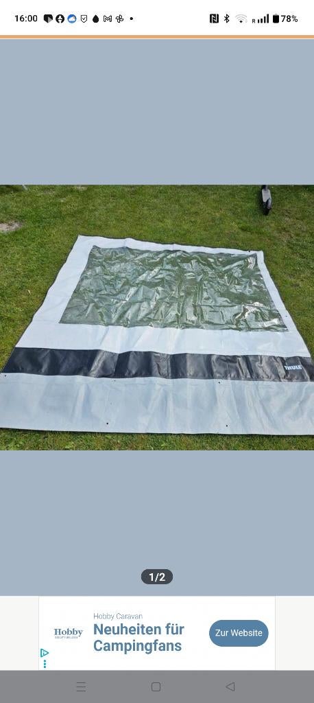 GEZOCHT Thule Rain blocker Front 210x147 cm, Ophalen of Verzenden, Zo goed als nieuw