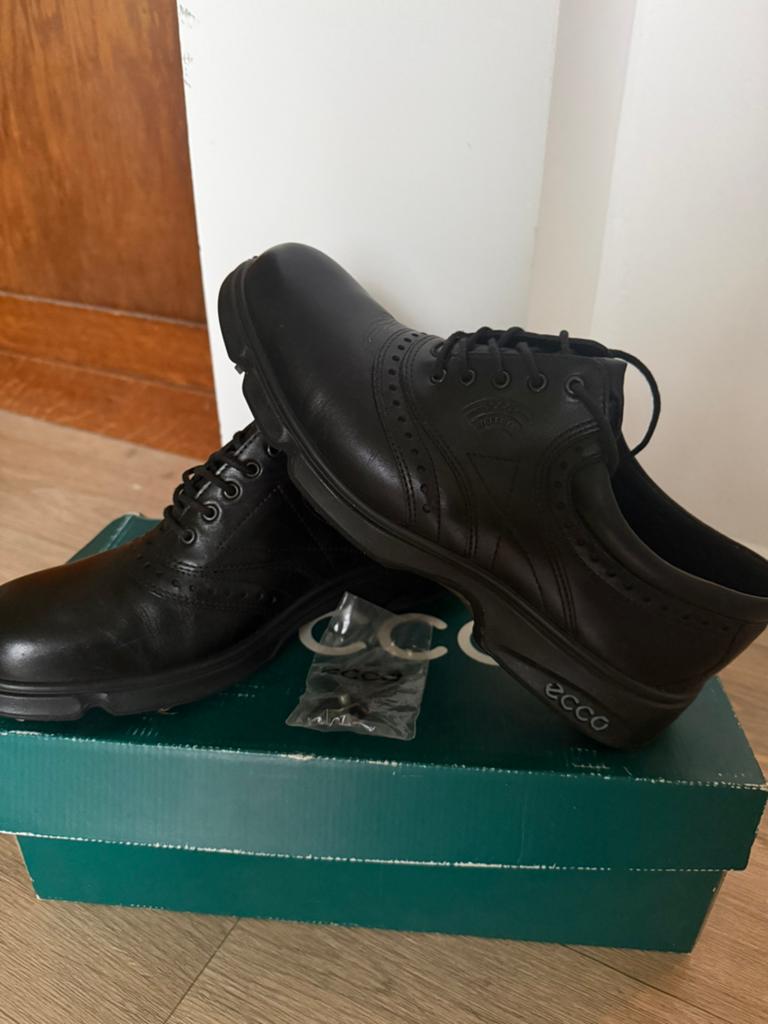 Ecco zwarte golfschoenen maat 43 ZGAN, Ophalen of Verzenden, Zo goed als nieuw, Sportschoenen, Zwart