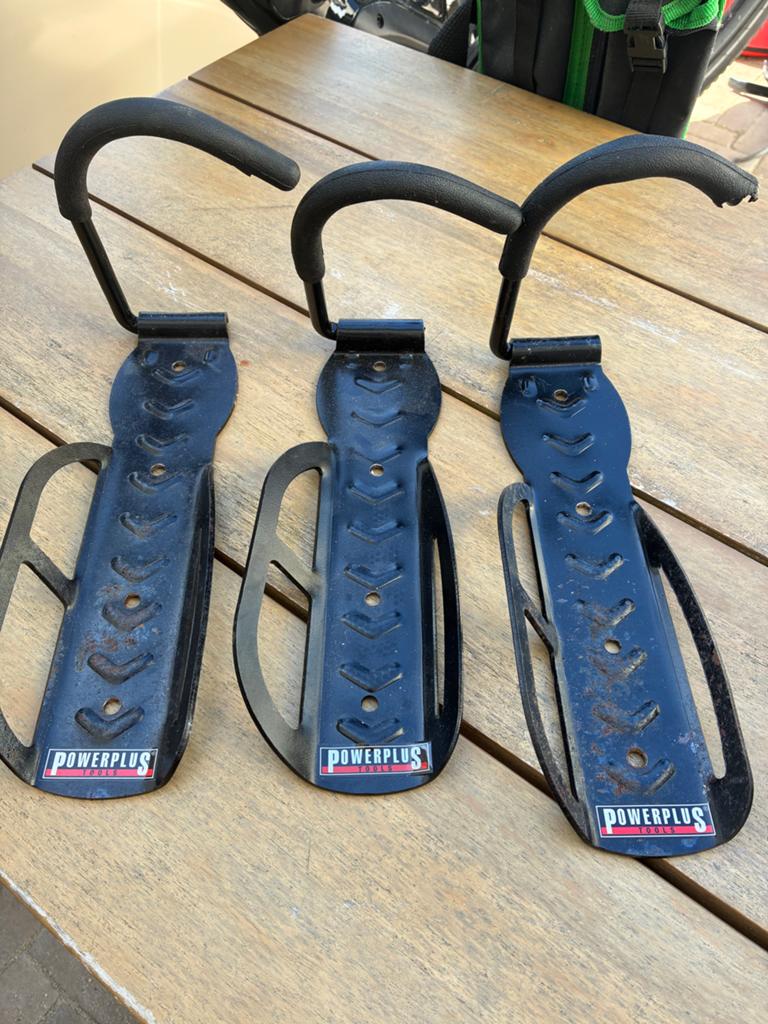 3x Powerplus fiets ophangbeugels voor wandmontage, Ophalen of Verzenden, Gebruikt