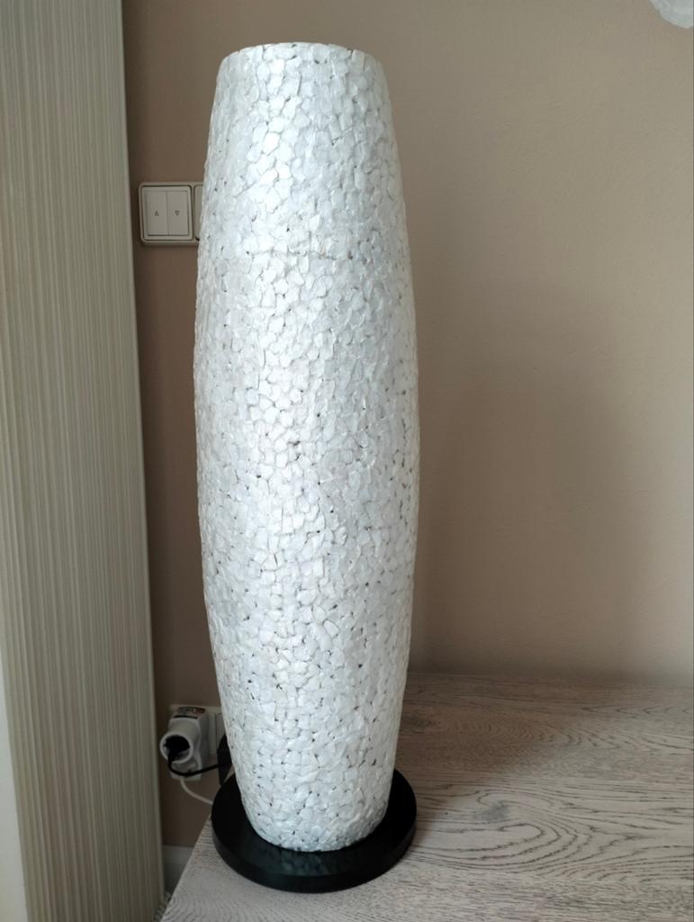 Schelpenlamp staand, Huis en Inrichting, Ophalen of Verzenden, Zo goed als nieuw, Kunststof, 50 tot 75 cm
