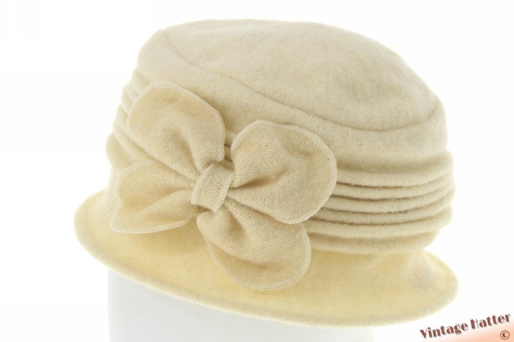 Dames winterhoed Hawkins gebroken wit wol 57-59 nieuw 1 size, Hoed, Hawkins, Nieuw, One size fits all