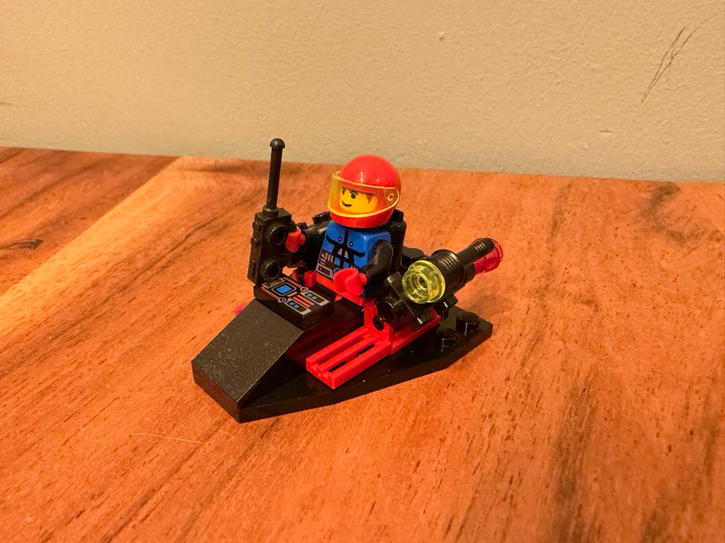 LEGO 1714 Surveillance Scooter met minifiguur, Gebruikt, Lego, Ophalen of Verzenden, Space