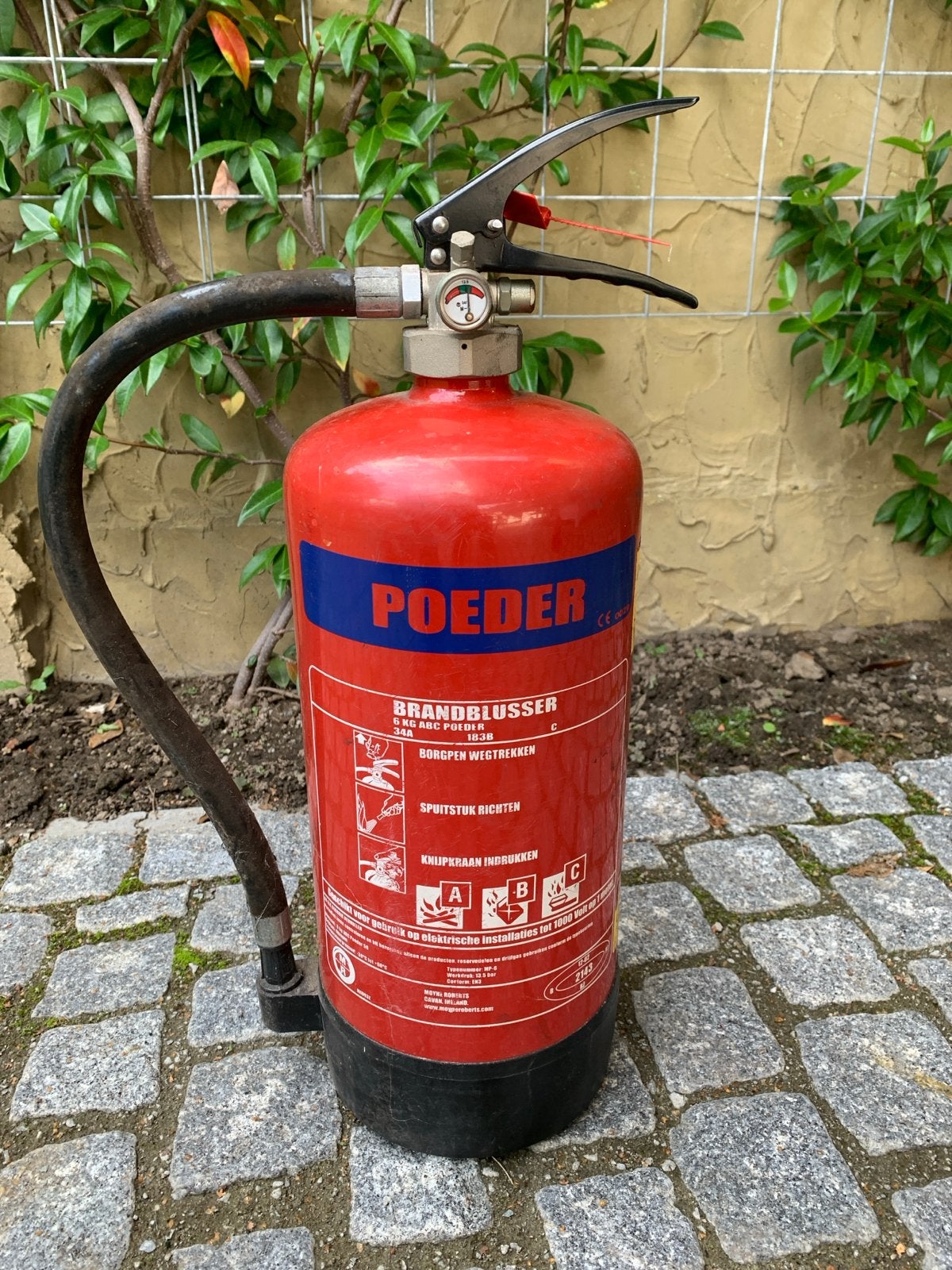 Poederblusser 6KG - Brandblusser voor diverse branden, Huis en Inrichting, Ophalen, Gebruikt, Brandblusser