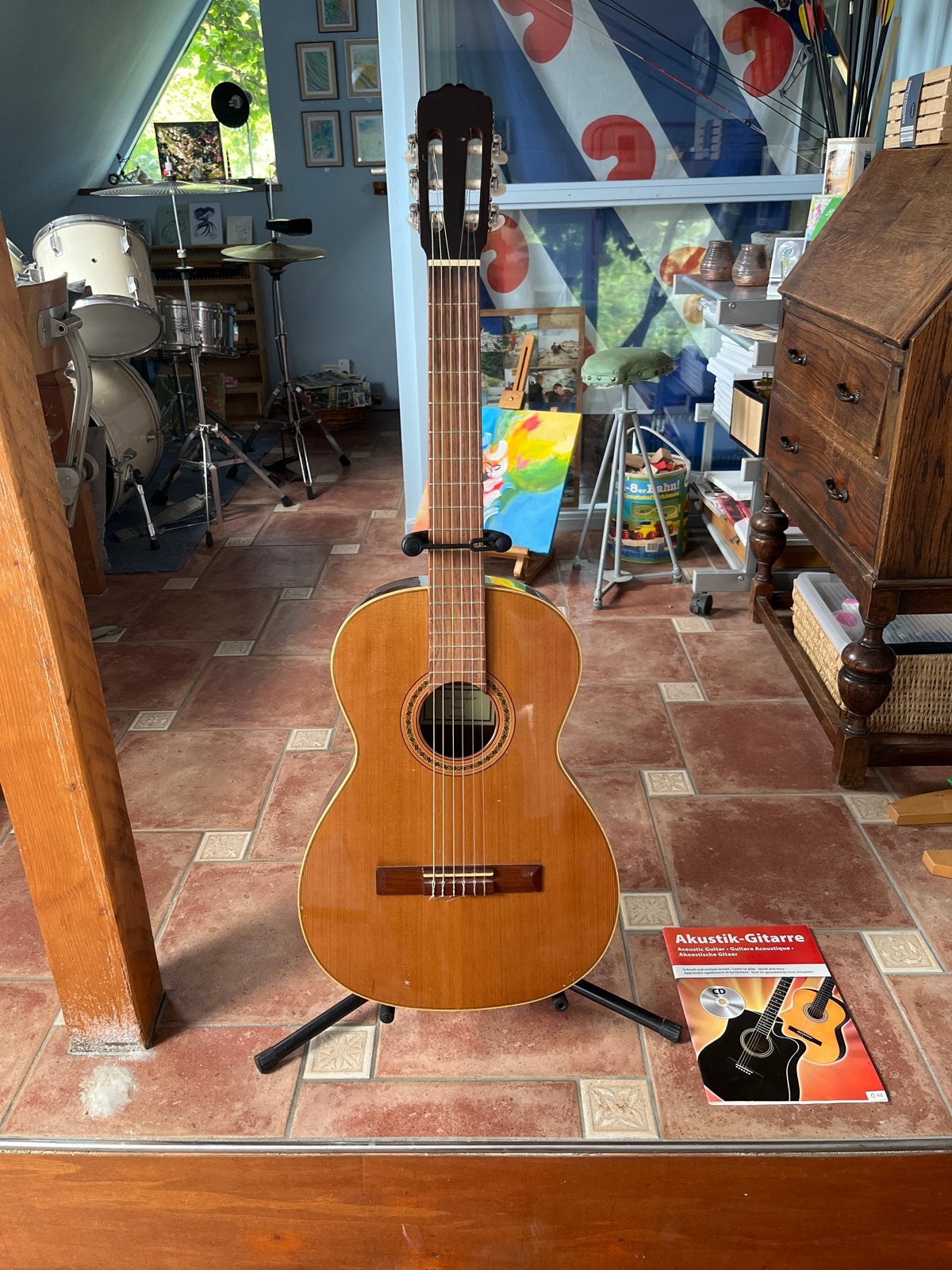 Juan Salvador Modelo 6 hand made Spaanse kwaliteits gitaar, Ophalen, Zo goed als nieuw, Klassieke of Spaanse gitaar