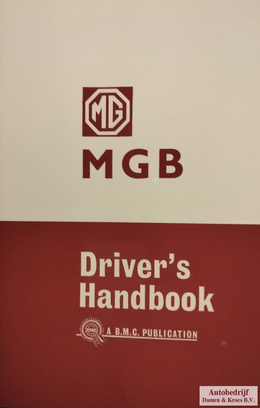 Handboek MGB 63-65 AKD3900C (Engelstalig), Ophalen of Verzenden