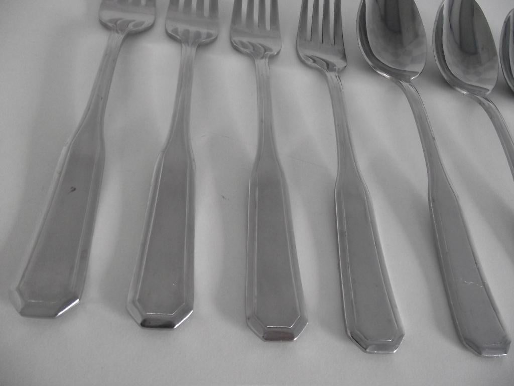 10 stuks vintage RVS Octo bestek Amefa stainless 1960 p stuk, Antiek en Kunst, Ophalen of Verzenden