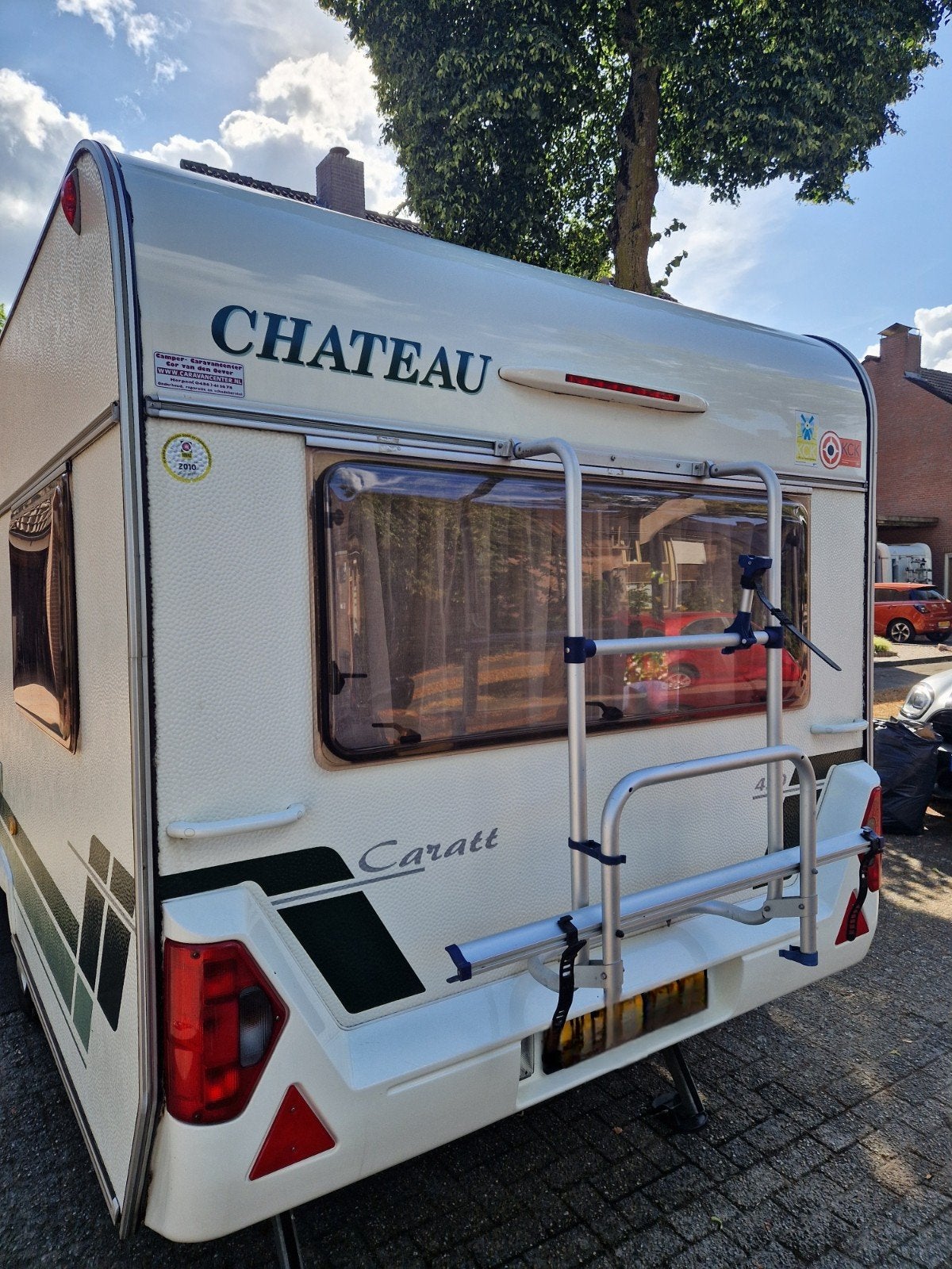 Chateau Caratt 430 incl. mover, voortent en luifel, Caravans en Kamperen, Luifel, Chateau, Frans bed, Treinzit
