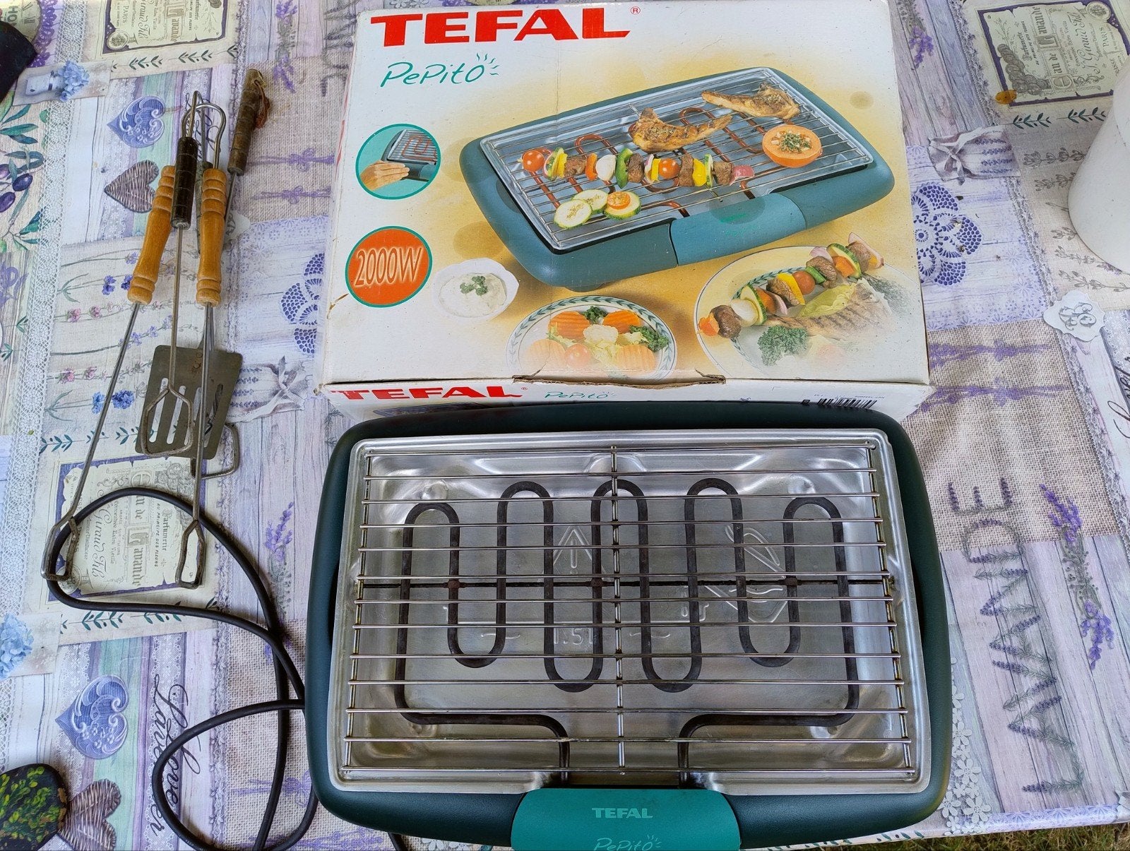 Elektrische BBQ, merk Tefal Pepito, Tuin en Terras, Elektrische barbecues, Ophalen of Verzenden, Zo goed als nieuw, Tefal