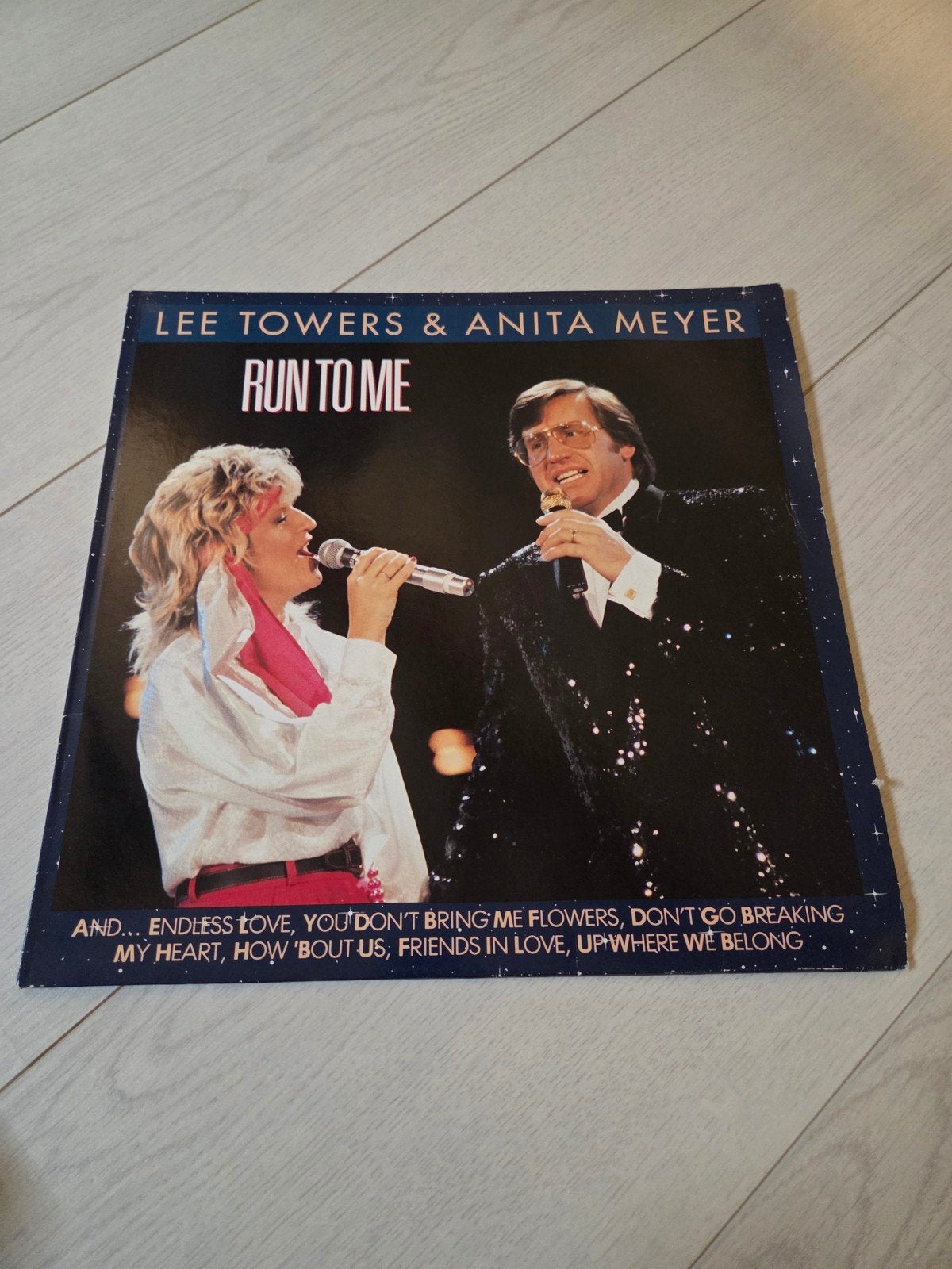 Lee Towers & Anita Meyer - Run To Me LP, Ophalen of Verzenden, 1980 - 1989, Gebruikt, 12 inch