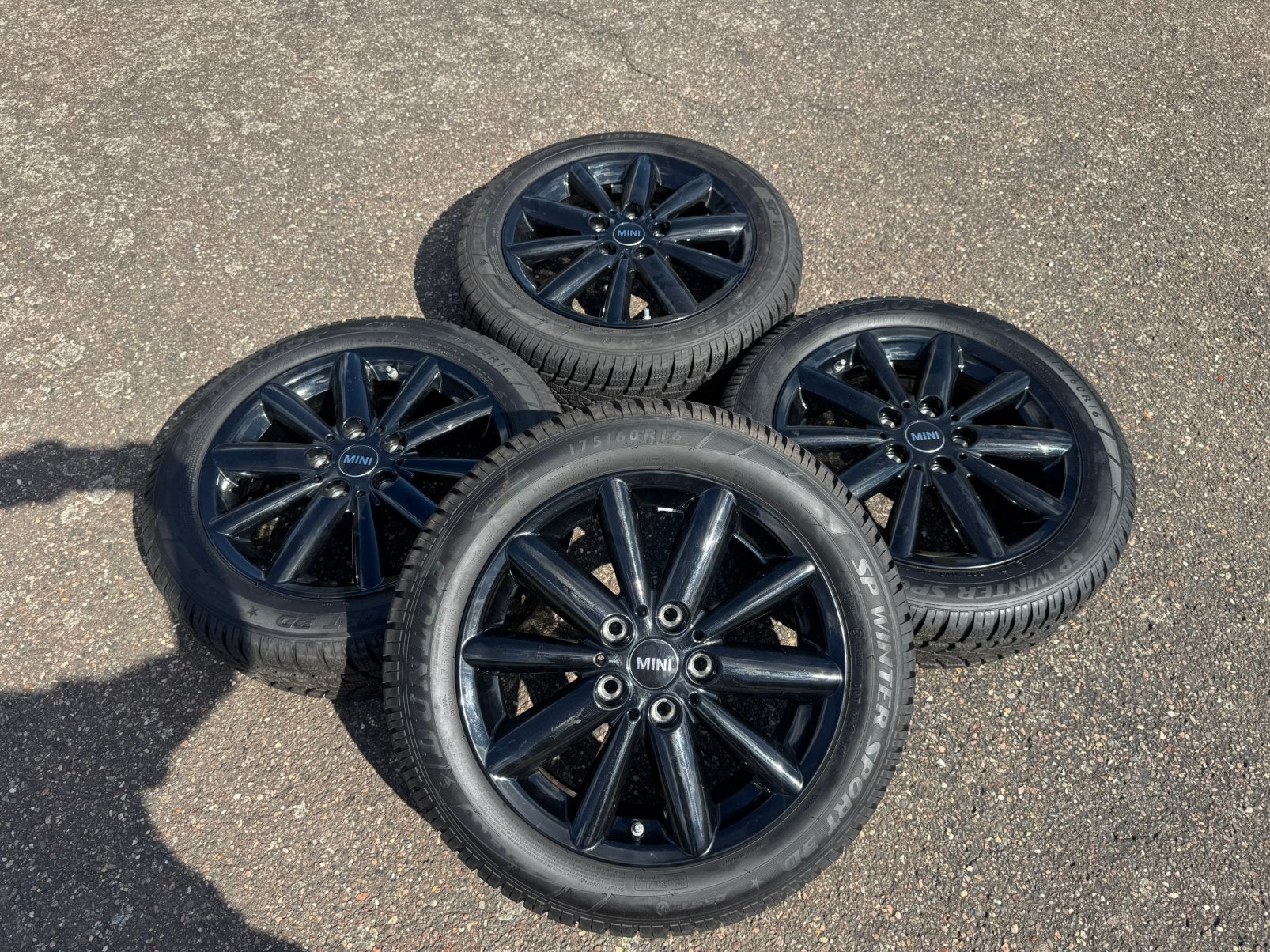 Mini Cooper F55 F56 16 inch velgenset winterbanden origineel, Auto-onderdelen, Banden en Velgen, Ophalen, 16 inch, 175 mm, Banden en Velgen