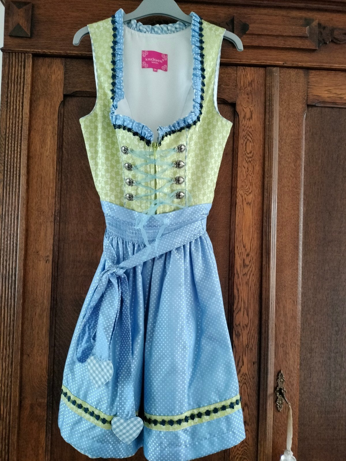 Krüger dirndl maat 34, Ophalen of Verzenden, Zo goed als nieuw, Maat 34 (XS) of kleiner, Overige thema's