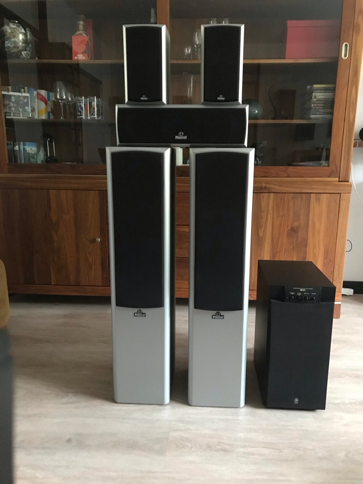 Magnat Vector 5.1 Home Cinema Speakerset met Subwoofer, Gebruikt, Magnat, Surroundset, Basreflex