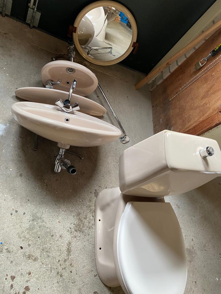 Complete wc set camel, Ophalen of Verzenden, Gebruikt