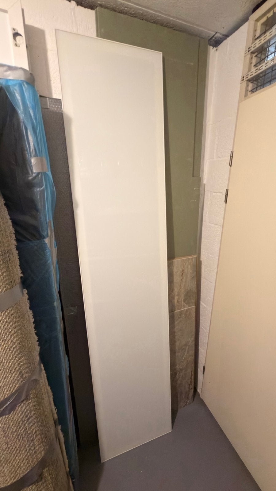 IKEA STORÅS PAX deuren - wit aluminium frame met wit glas, Ophalen, Minder dan 50 cm, Gebruikt, 200 cm of meer