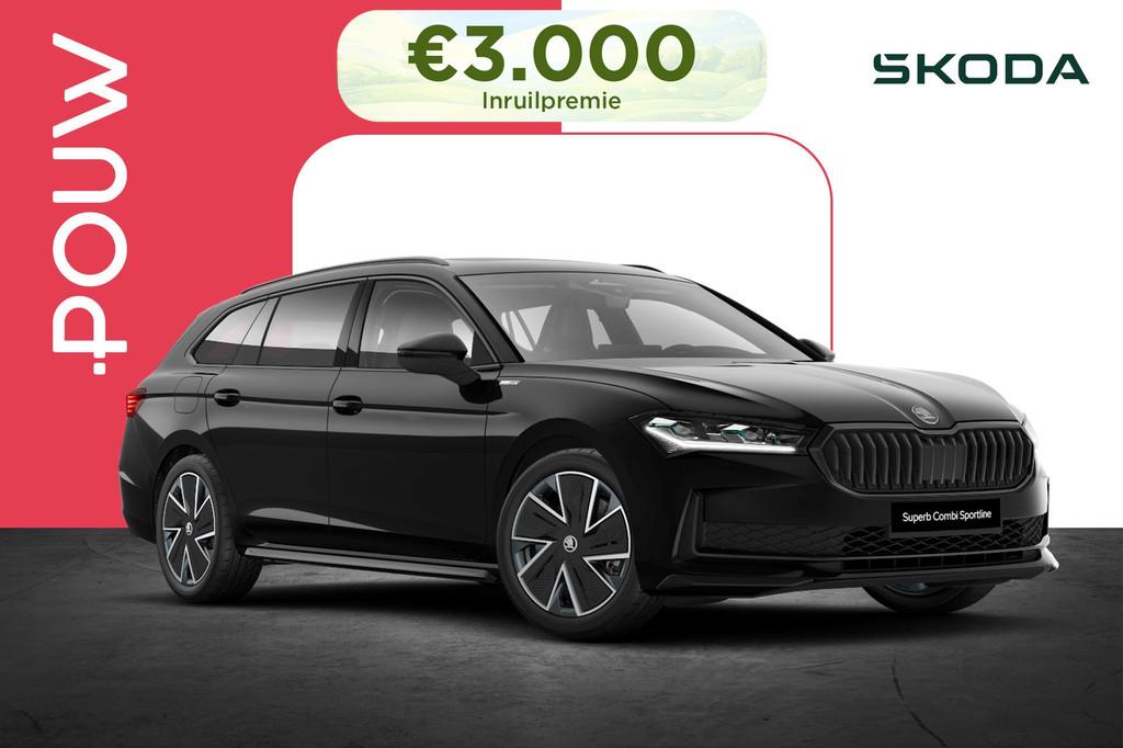 Skoda Superb Combi 1.5 TSI 204pk PHEV Sportline Business | W, Auto's, Skoda, 12 maanden, 1498 cc, 4 cilinders, Plug-in hybride