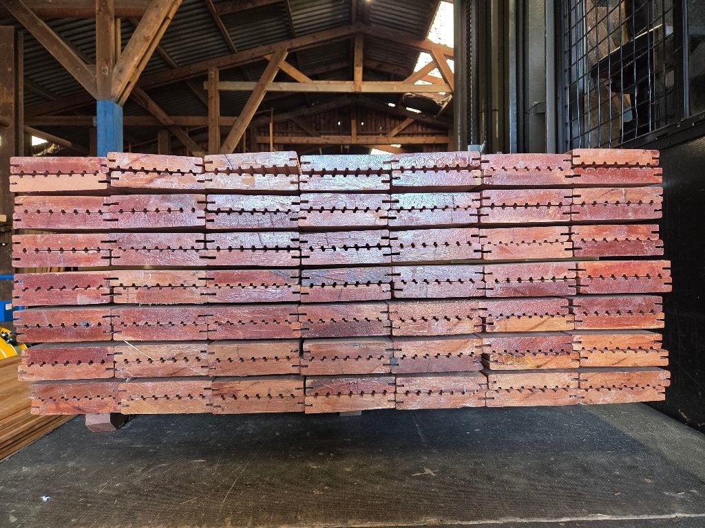 2 x vol pak Kapur vlonderplanken 25mm - blinde bevestiging, Tuin en Terras, Planken, Nieuw, Ophalen of Verzenden, Hardhout
