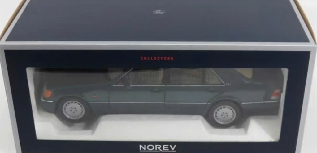 Mercedes Benz S600 1997 Blauw / Groen 1/18 NOREV ref: 183593, Verzenden, Nieuw, Auto, Norev