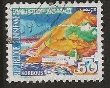 Tunesie 106, dorpje, Ophalen of Verzenden, Tunesië, Gestempeld