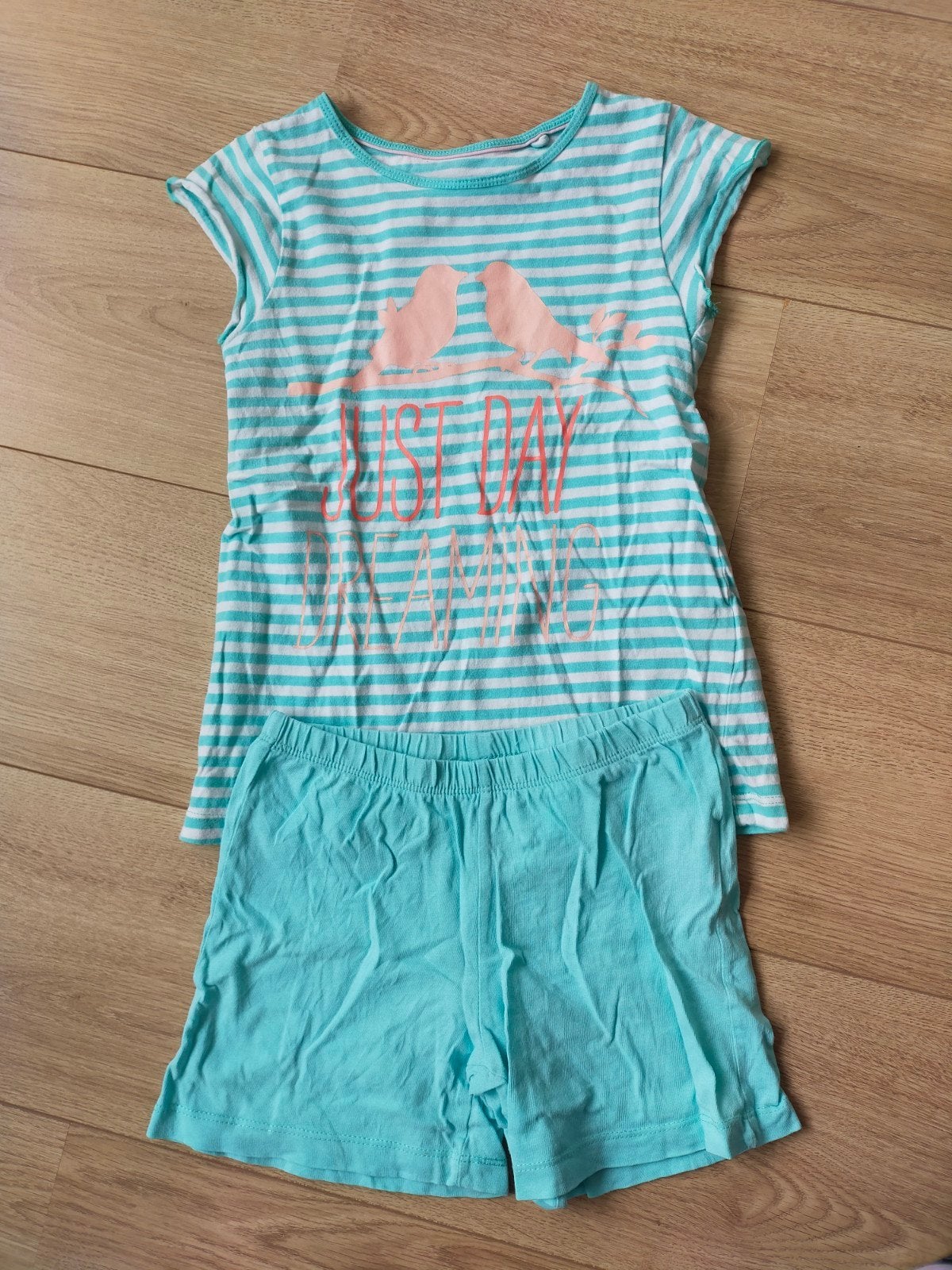 Izgs! Heerlijke shortama met vogels van Lupilu! Mt 110/116, Nacht- of Onderkleding, Gebruikt, Meisje, Ophalen of Verzenden