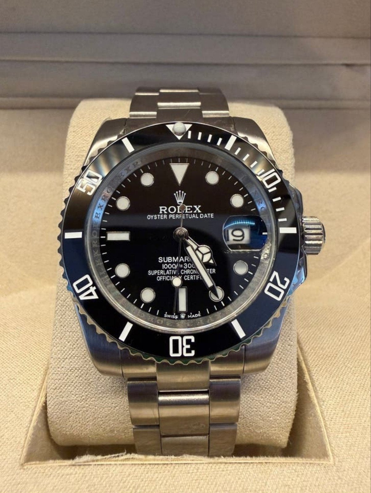 Rolex Submariner Met alle toebehoren, Sieraden, Tassen en Uiterlijk, Horloges | Heren, Staal, Polshorloge, Nieuw, Ophalen of Verzenden