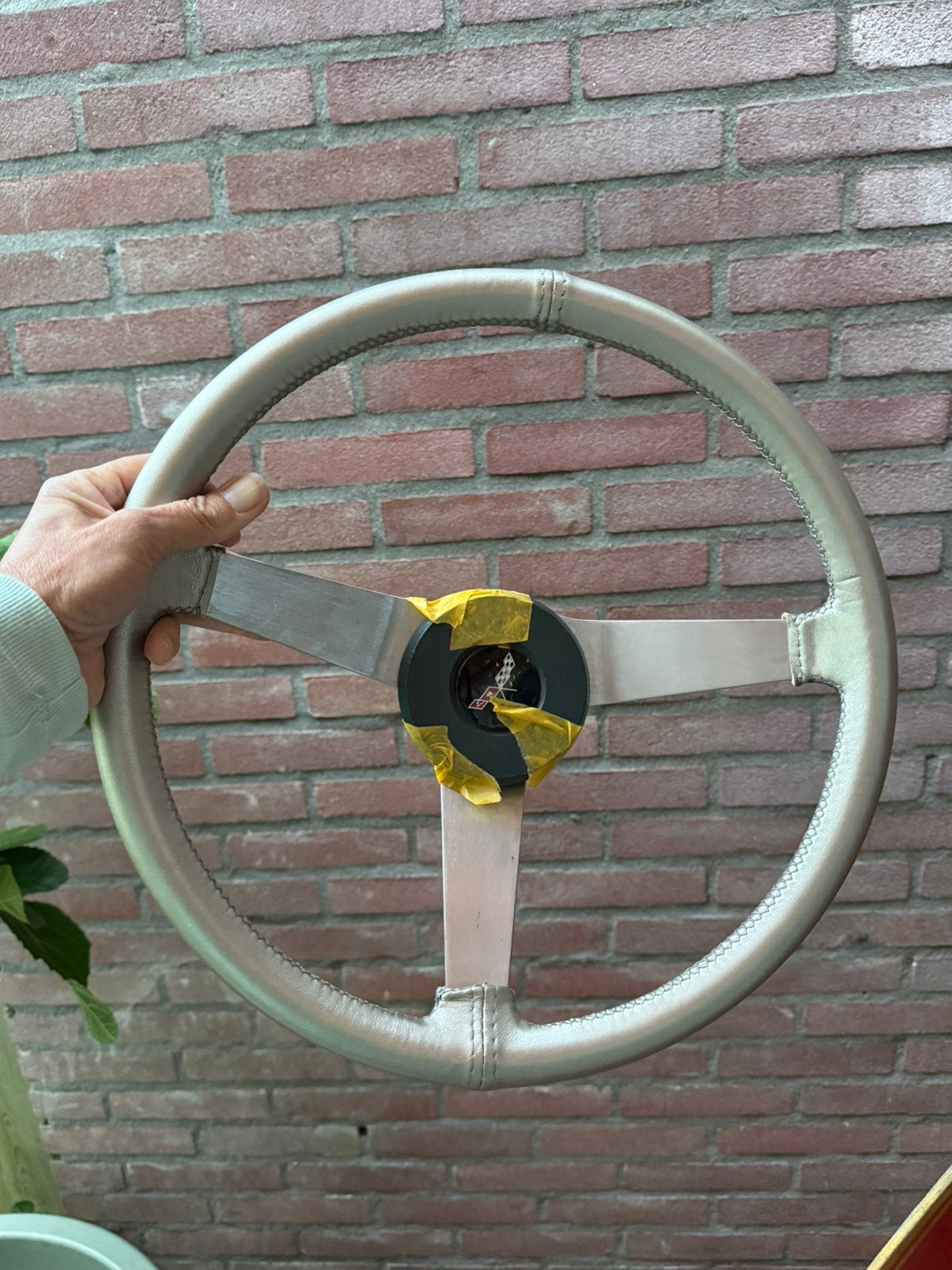 1968/78 Corvette C3 stuur met zilver lederen bekleding, Ophalen of Verzenden